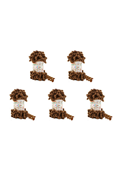 Alize 5 Pcs Puffy 321 Micropolyester Hand Knitting Turkish Yarn For Blanket