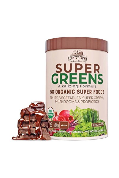 windmill Country Farms Super Greens Chocolate Drink Mix 10.6 oz.
