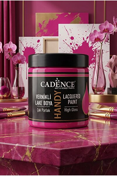 Cadence Handy Lake Parlak L014 Fuşya 250 ml Boya Tüm Yüzeyler İçin Kokusuz Ve...