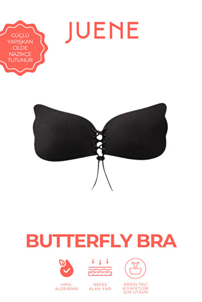 Juene Sutien tip fluture din silicon – Push Up, Invizibil, Pentru decolteu adânc