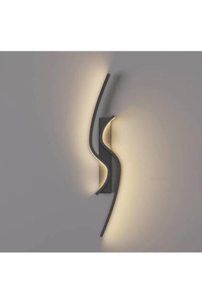 nory Wall LED Light with Black and Gold Design