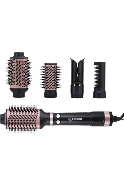 sonashi جهاز تصفيف الشعر بالهواء الساخن 5 في 1 SHS-2092 | مكواة فرد، ومكواة ت...