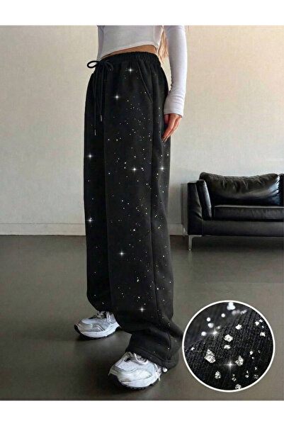 Gofeel Galaxy Effect Simli Oversize Baggy Eşofman Altı