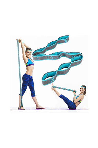 Bukela Yoga strap 9 loops - blue
