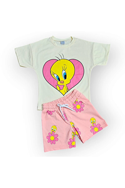 1way Cartoon print pajama set