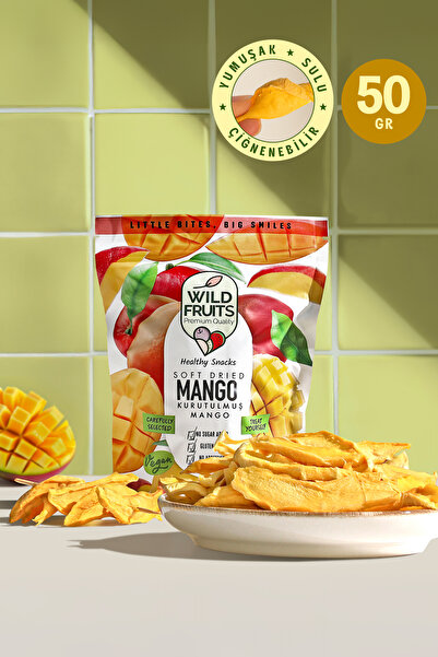 WildFruits Premium Quality Dried Fruit Mango - Vegan Soft Dried Fruit Without...
