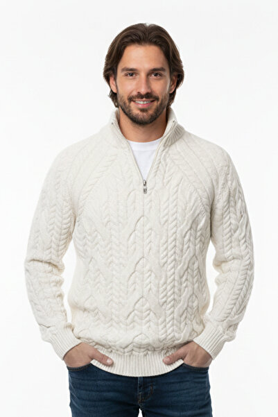 Pulltonic سترة رجالية بياقة نصف مدورة وسحاب