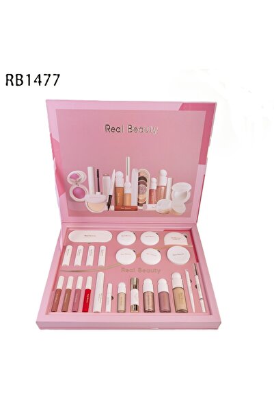 real beauty مجموعة الجمال الجديدة لإطلالة كاملة بوكس زهري 24قطعة