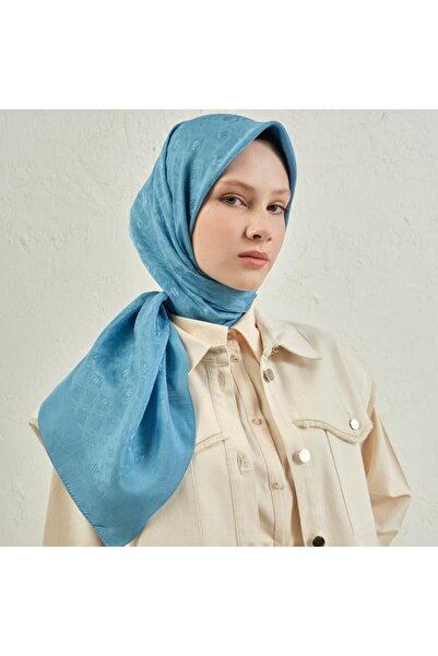 Armine Stylish Cotton Scarf Blue Scarf