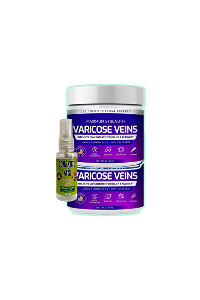 Natural Boost Varicose Veins Purple 2 Ad. Bacak Kremi 100 ml & Çörek Otu Yağı...