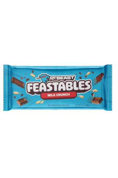 KOST MR BEAST FEASTABLES MİLK CRUNCH CHOCOLATE BAR 60 GR *10'LU