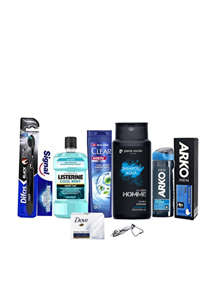 ARKO Sandıksız Erkek Bohçası Damat Bohça Seti Kozmetik Erkek Bakım Set