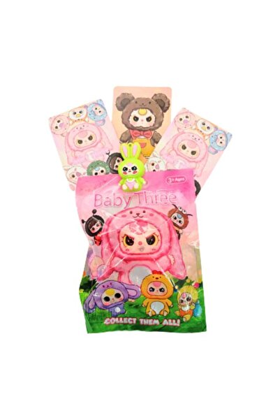 OEM Set 3 plicuri Baby Three – Figurină surpriză 6 cm + cartonaș colecționabil