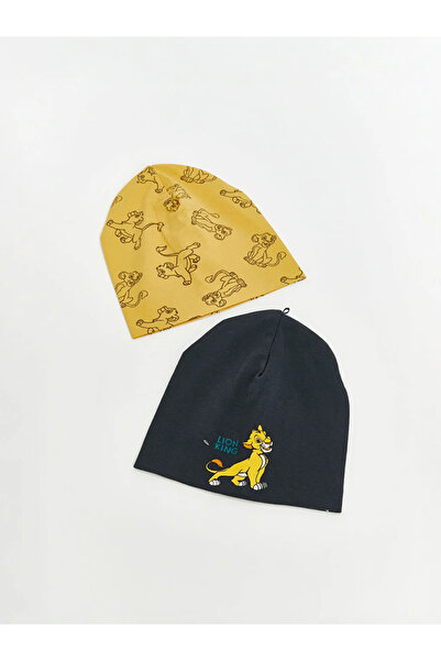 LC Waikiki Lcw Baby Anthracite Lion King Printed Baby Boy Beanie 2-Piece