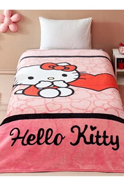 VELLON HOME TEK KİŞİLİK BATTANİYE HELLO KTTY