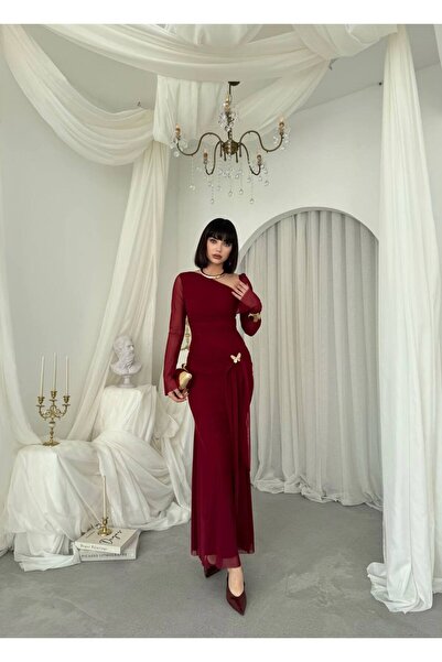 EtikaOnline Vesso Broş Detaylı Elbise