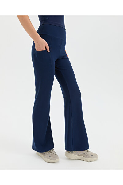 Ayma Active إيكو فيرو للنساء باللون الأزرق الداكن ™ بنطلون واسع الساق بخصر مر...