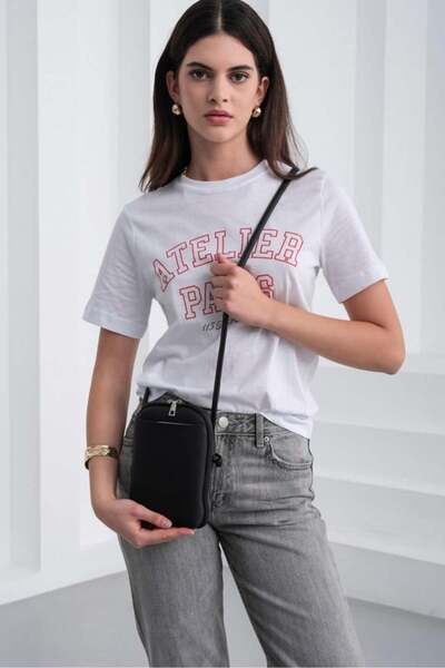 Luvesta "ESSENTIAL" Serisi Hakiki Deri Görünümlü Telefon Çantası