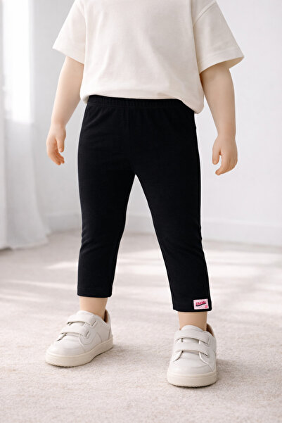 Kidddio Kız Çocuk Pamuklu Tayt 2-3-4-5 Yaş Esnek Günlük Rahat Kullanım