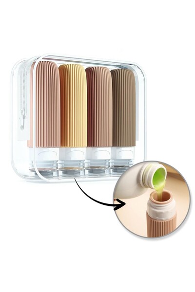 OEM Silicone container set, travel bottles