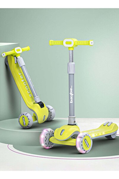 BAYBEE سكوتر كروز للأطفال، سكوتر ذكي قابل للطي مع مقبض قابل لتعديل الارتفاع (...