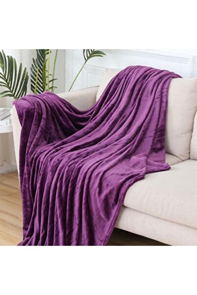 Bukela Purple flannel blanket, 150x200cm
