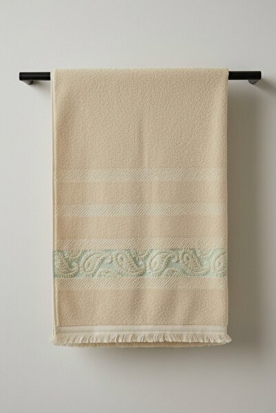 Anılsan Wave Green Hand Towel - 50X90 Cm, 230Gr, 100% Cotton