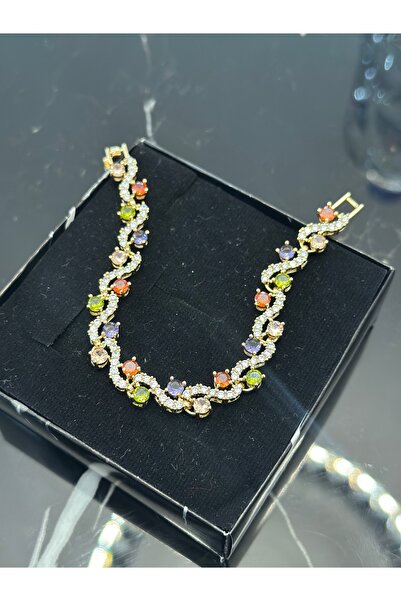 staınless steel Xuping Colorful Stone Tarnish Free Bracelet