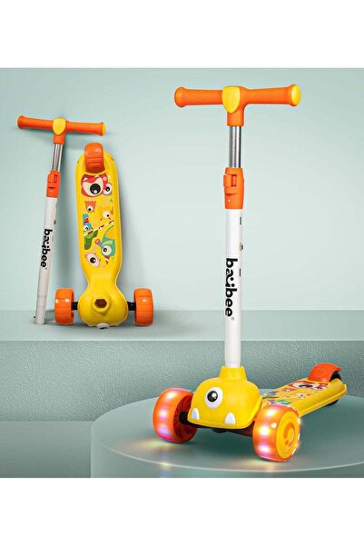 BAYBEE Maxi Skate Scooter for Kids, 3 Wheel Kids Scooter with 3 Height Adjust...