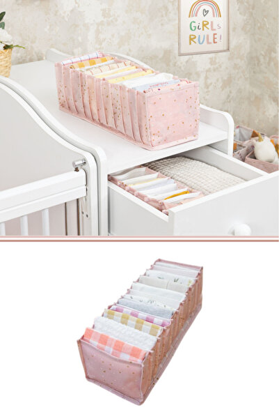 Flora Anne Bebek Akordiyon Düzenleyici M Boy, Bebek Bezi Mendil Havlu Çamaşır...