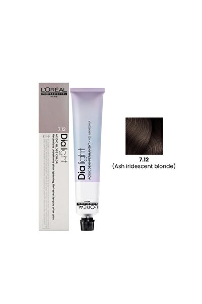 L'oreal Professionnel صبغة شعر ديا لايت 50 مل 7.12 أشقر رمادي متقزح من لوريال...