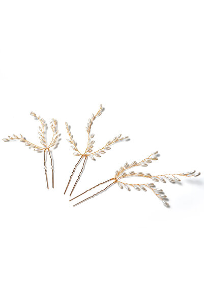 OEM Set of 3 bridal hair pins with branches