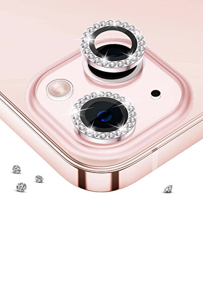 Phonextra iPhone 13 / 13 Mini Taşlı Diamond Kamera Lens Koruyucu Hizalama Apa...