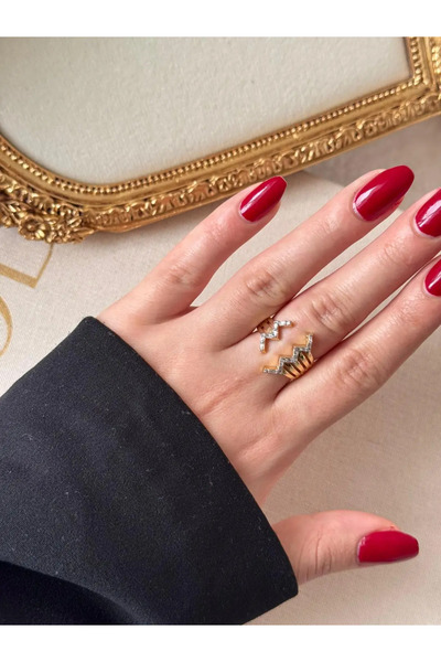 LEROSY CO. Zena Zigzag Gold Ring