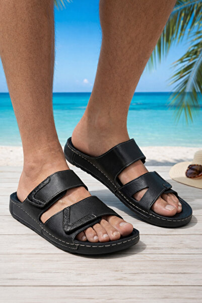 Enova Erkek Siyah Ortopedik Dikişli Anatomik Taban Cırtlı Ayarlanabilir Çift ...