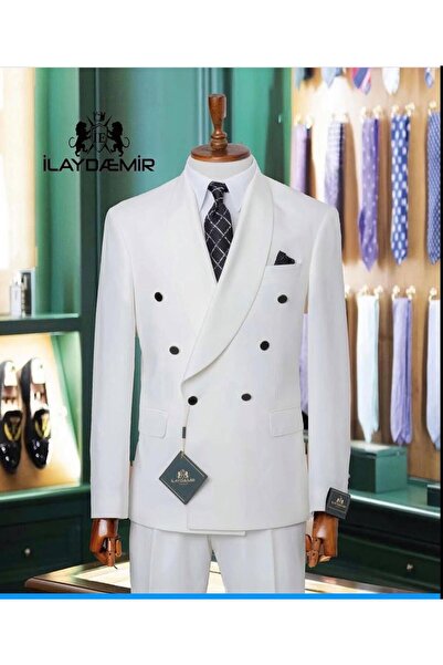 ilayda emir ياقة كيرلانجتش، بأزرار على الجهتين، تصميم ضيق، 6 دروب، 6 أزرار، ب...