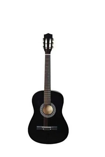OEM Classical wooden guitar 4-4 black red blue brown - Black