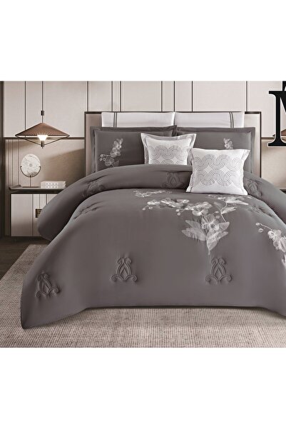 alzawia مفرش نفرين سادة مايكروفايبر صيفي قماش بارد 8قطع لحاف مقاس 230×250سم