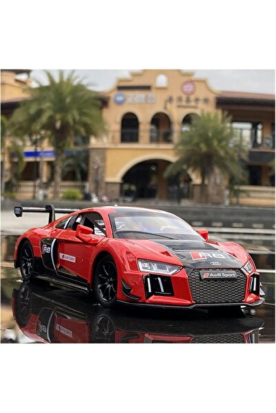 scntoys نموذج سيارة أودي R8 LMS المصبوب مع أبواب قابلة للفتح، نموذج سيارة سبا...