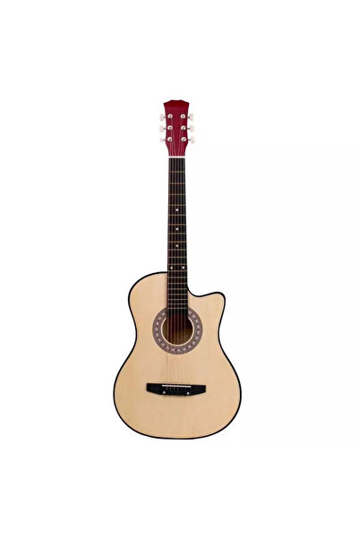 OEM Wooden acoustic guitar 95 cm 4/4 blue black natural - Black