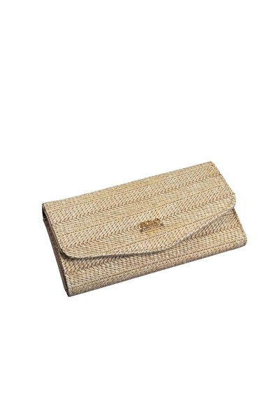 balbagss Women's Straw Large Wallet