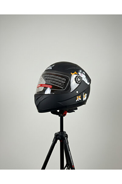 Hello Panda Cască moto copii full-face — design cu panda, vizieră transparentă