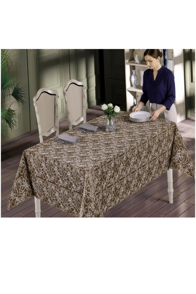 LACASA HOME LINEN مفرش طاولة فلورا أنيق وفاخر مصنوع بالكامل من الدانتيل