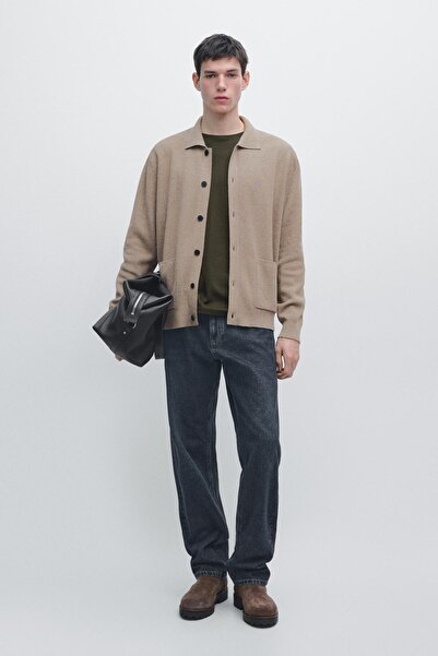 Massimo Dutti %100 pamuk triko hırka