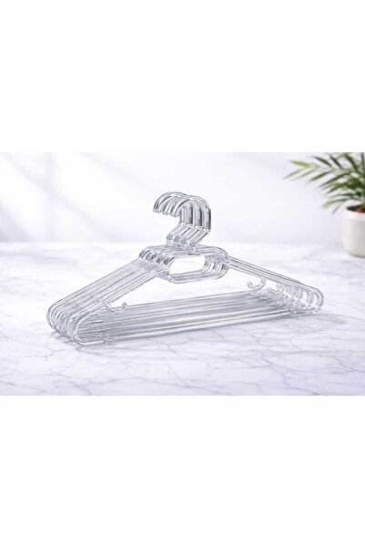 widea 36 Adet Şeffaf Plastik Elbise Askısı – Dayanıklı, Kalın Gövdeli, Kaymaz...