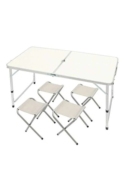 OEM Set masa cu 4 scaune camping ideale pentru turism - Albastru