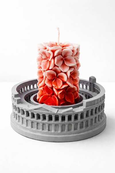 Atelye.store Colosseum Temalı Dekoratif Mum Tutacağı ve Mum