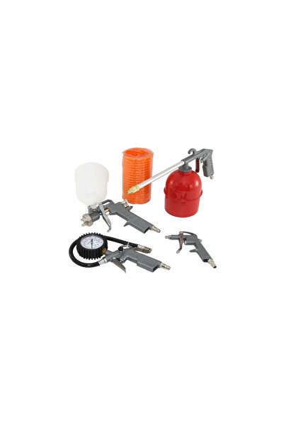OEM Set aer comprimat pistol pneumatic vopsit furtun 7 piese GS Optimus