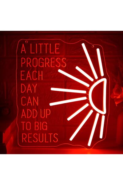 Slasa لوحة نيون LED مزينة باقتباسات ملهمة، مقاس 12×26 سم، مصنوعة من الأكريليك...