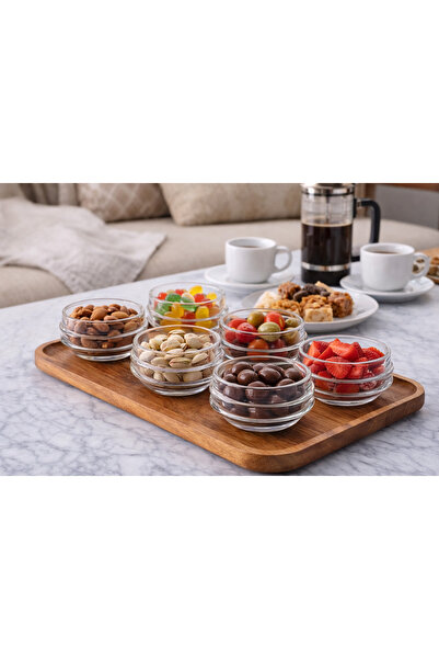 unbranded ✨ Set of 6 elegant glass bowls for nuts and sweets – practical mult...